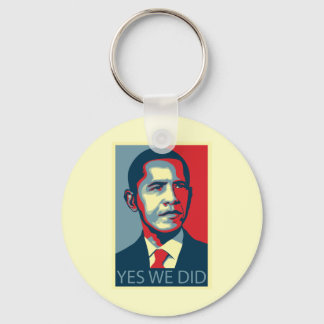 Yes We Did Keychain