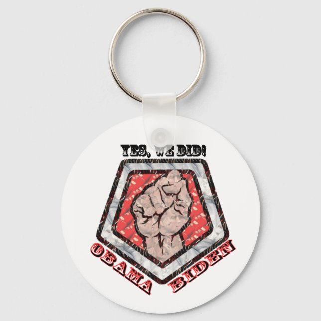 Yes We Did Keychain (Front)