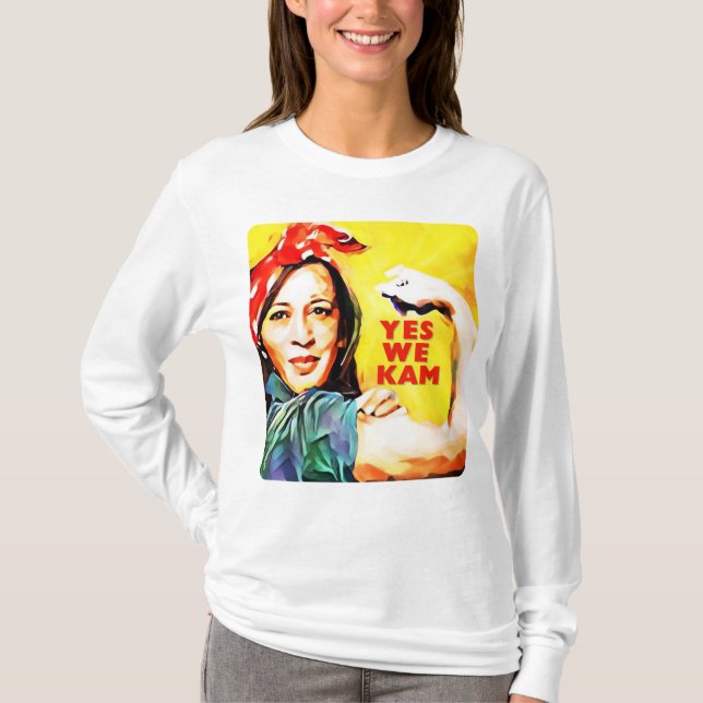 Yes We Kam - Kamala Harris Tim Walz 2024  T-Shirt (Front)