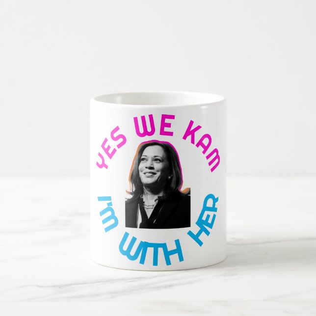 Yes We Kam Kamala T-Shirt Coffee Mug (Center)