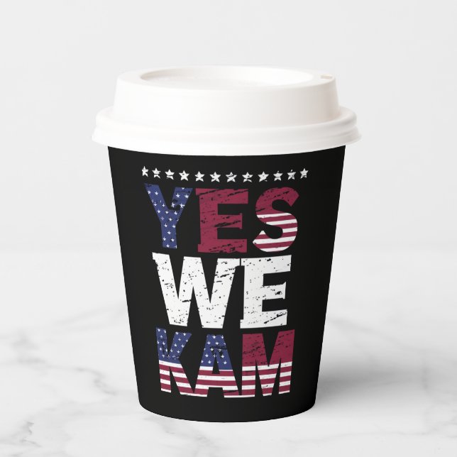 Yes We Kam Saying Quote Paper Cups (Front)