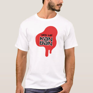 Yes We Kanban Red Drip Mens T-Shirt (Light)