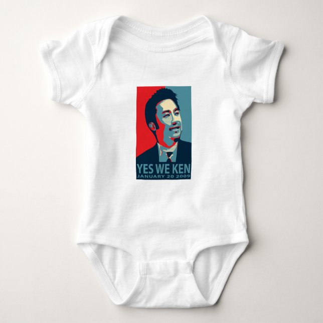 Yes We Ken (Obama) - Baby Sleeper - Customized Baby Bodysuit (Front)