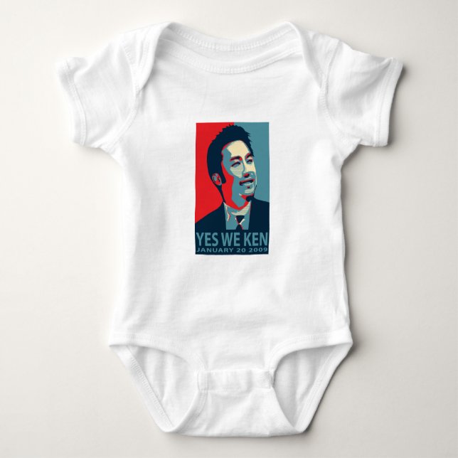 Yes We Ken (Obama) - Baby Sleeper - Customized Bodysuit (Front)