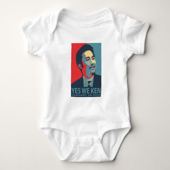 Yes We Ken (Obama) - Baby Sleeper - Customized Bodysuit (Front)
