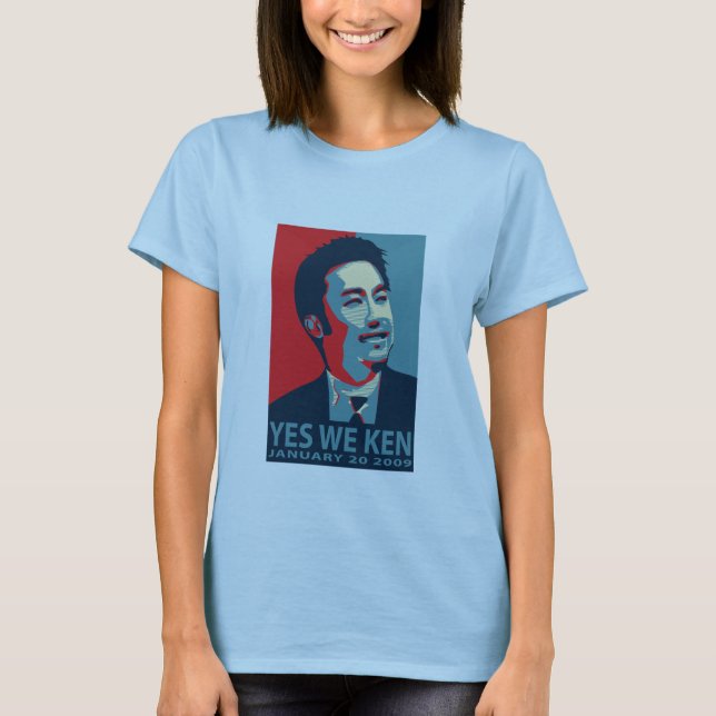 Yes We Ken (Obama) - Woman's Baby T - Customized T-Shirt (Front)