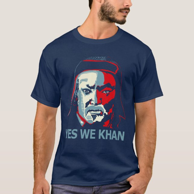 Yes We Khan (Dark) T-Shirt (Front)