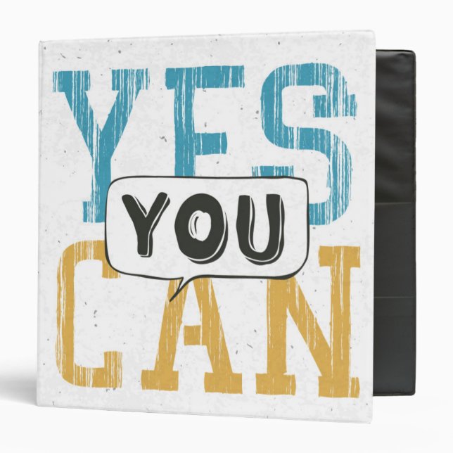 Yes You Can 3 Ring Binder (Front/Inside)