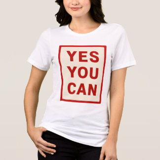 YES YOU CAN Independent Woman SHE CHOSE HERSELF Tri-Blend Shirt