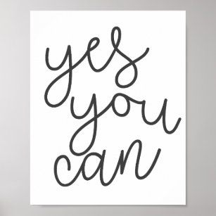 Yes You Can Poster