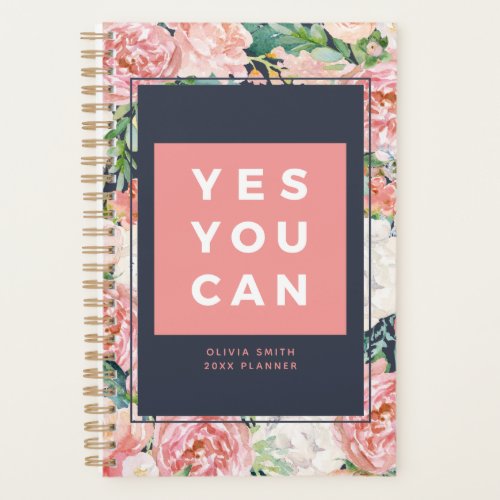 Custom Planners 17 Yes You Can | Personalized Planner