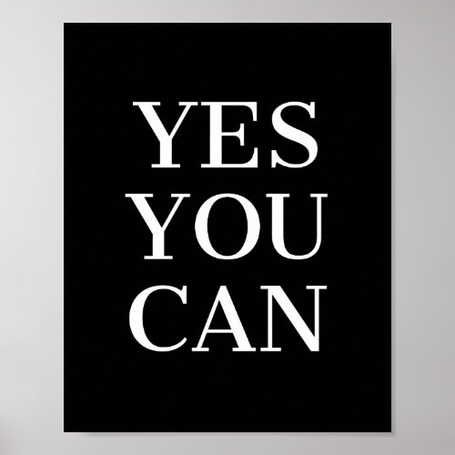 Yes You Can Quote Poster