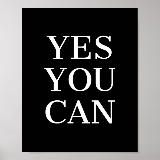 Yes You Can Quote Poster (Front)