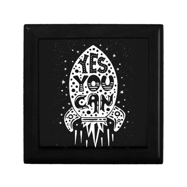 Yes You Can Rocketship Gift Box (Front)
