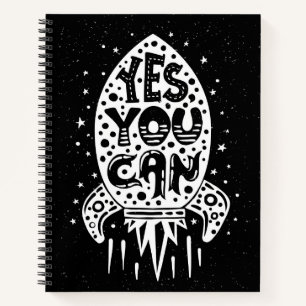 Yes You Can Rocketship Notebook