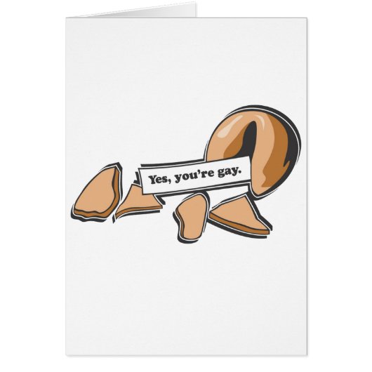 YES, YOU'RE GAY FORTUNE COOKIE (Front)