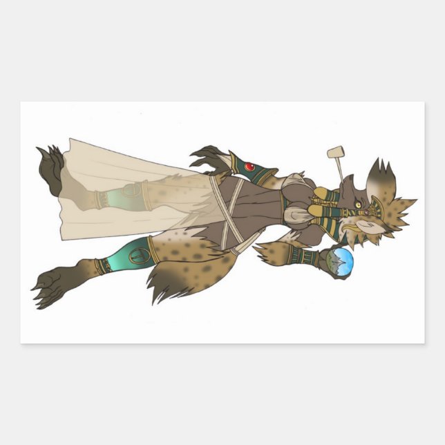 Yeshka goddess rectangular sticker (Front)