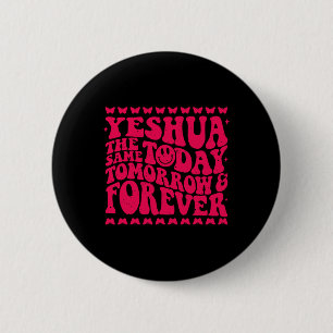 Yeshua Christian Fall Season Bible Verse Groovy Bu Button