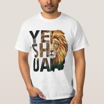 Yeshua Gold Lion Jesus Christ Christian Religious T-shirt by LATENA at Zazzle