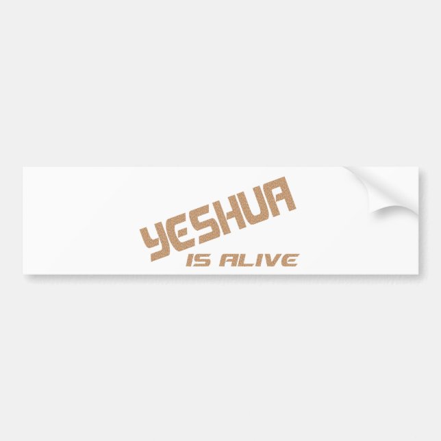 Yeshua is alive terre craquée bumper sticker (Front)
