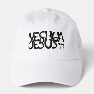 Yeshua Jesus Black on White Performance Cap