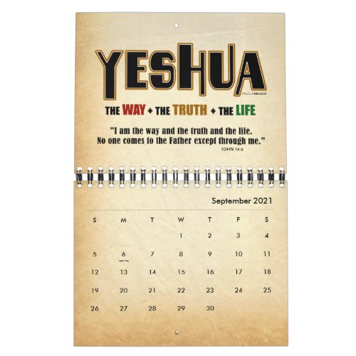 Yeshua Jesus Messianic Calendar