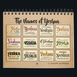 Yeshua Jesus Messianic Calendar<br><div class="desc">Yeshua Jesus Messianic Calendar YESHUA, the Name of Jesus, the Messiah Calendar. This monthly Calendar features the Name, “YESHUA” (the Hebrew/Aramaic Name of Jesus). The Calendar includes 12 YESHUA images with Names or Titles and Scriptures associated with each. ►This 12-month calendar might interest Jewish Believers and followers of Yeshua, Messianic...</div>