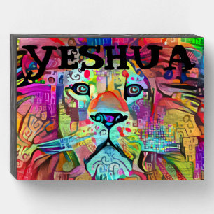 YESHUA LION OF JUDAH CHRISTIAN WOOD WALL SIGN
