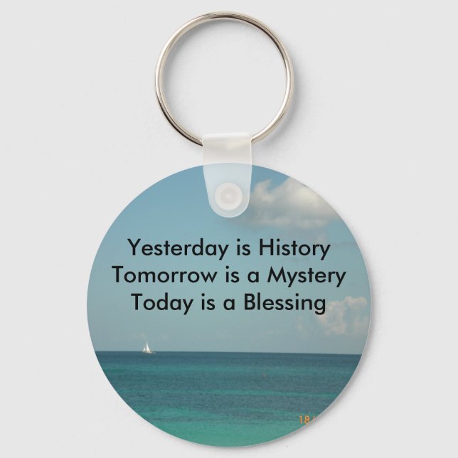 Yesterday is History Keychain (Front)