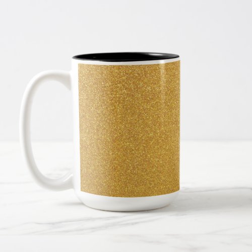 Yet Another Gold Glitter Two_Tone Coffee Mug