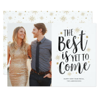 Yet to Come New Year Holiday Photo Card