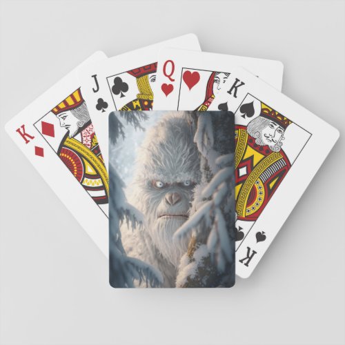 YetiAbominable Snow Man Novelty Playing Cards