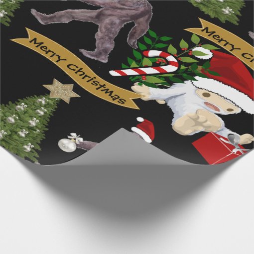 Yeti & Bigfoot Christmas Wrapping Paper Zazzle