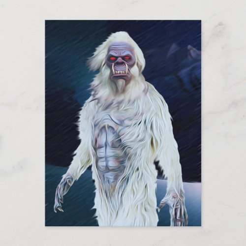 Yeti Creeptid Postcard