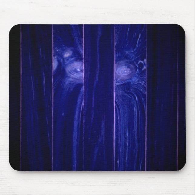 Yeti Face in Wooden Crate Mouse Pad (Front)