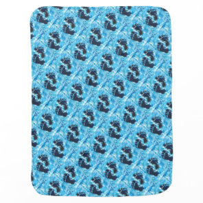 Yeti Foot Print Magnetic Card Baby Blanket