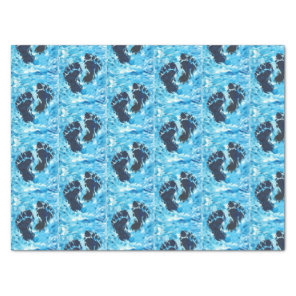 Yeti Foot Print Magnetic Card Tissue Paper