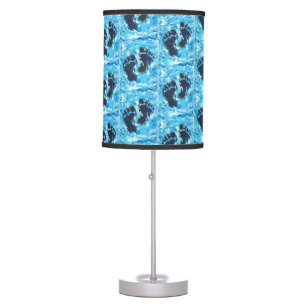 Yeti footprint design Serving Tray Table Lamp