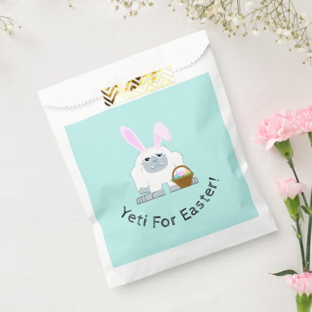 Yeti For Easter Cute Easter Yeti Favor Bag (Sealed)