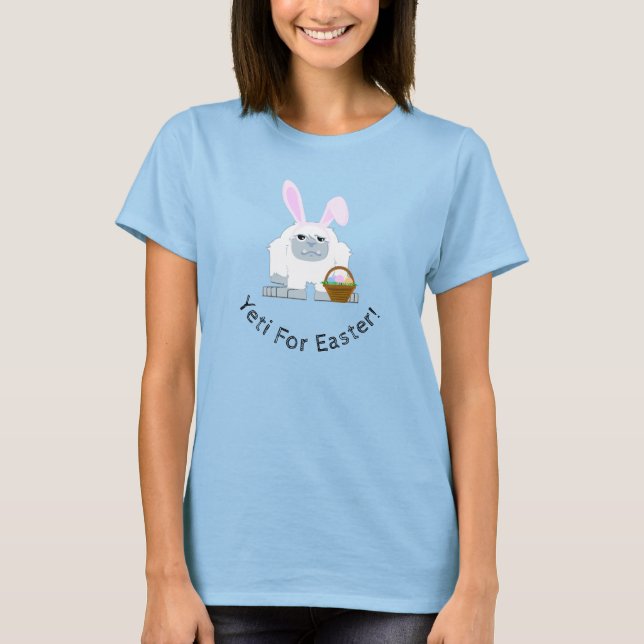 Yeti For Easter Cute Easter Yeti  T-Shirt (Front)