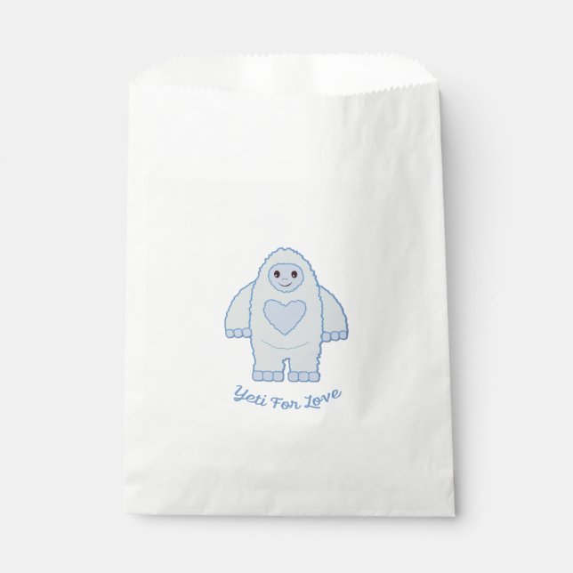 Yeti for Love Favor Bag (Front)