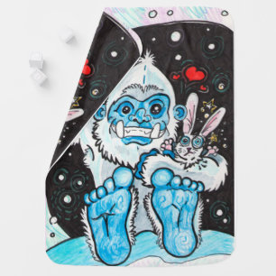 Yeti Holiday Hugs Baby Blanket