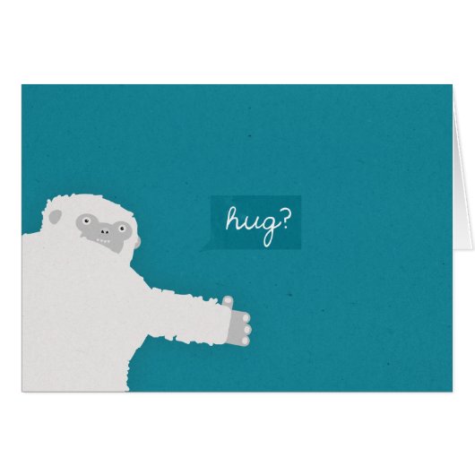 Yeti Hug Cards (Front Horizontal)