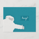 Yeti Hug Postcard at Zazzle
