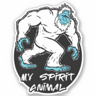 Yeti is my Spirit Animal Sticker