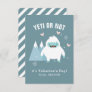 "Yeti or Not" Classroom Valentine Note Card