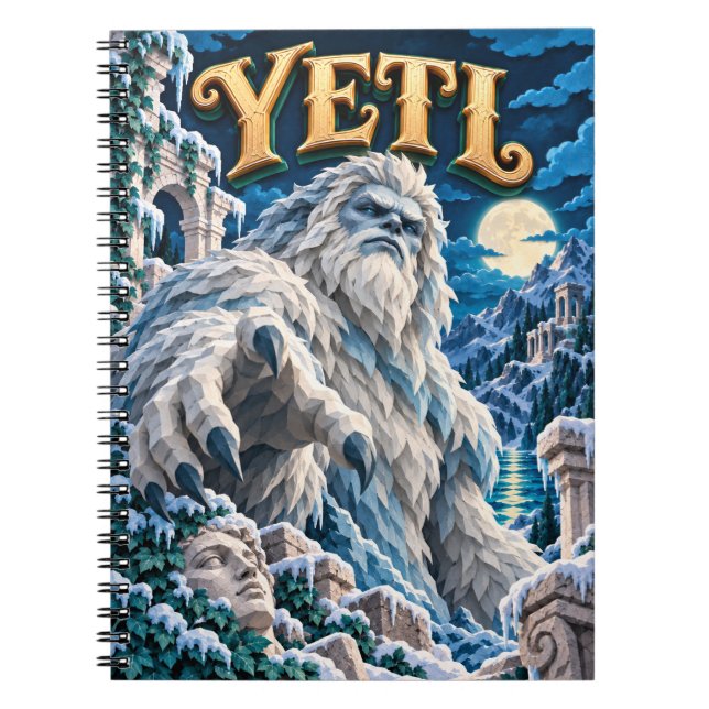 Yeti, Paper Cut Monster Notebook (Front)