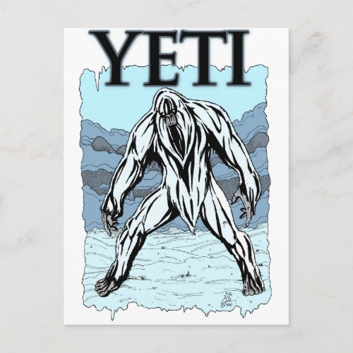 Yeti Postcard