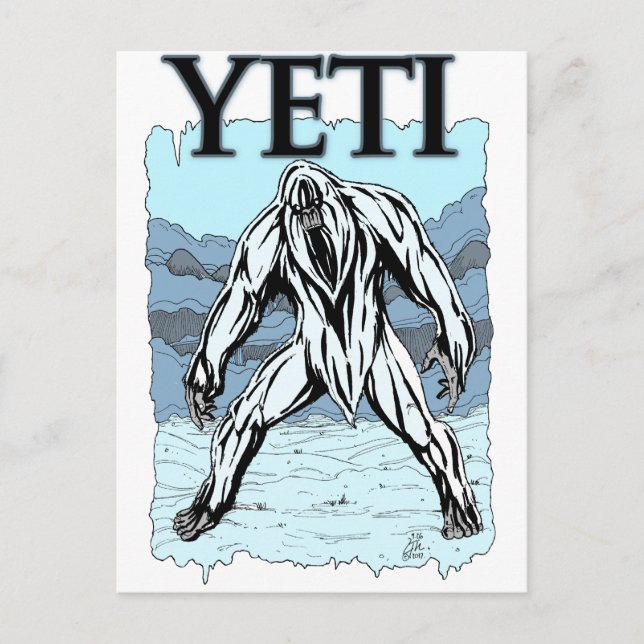 Yeti Postcard (Front)