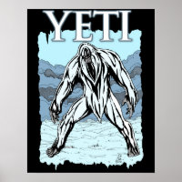 Poster green yeti 